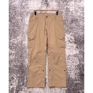 Kuhl Pants 10 Womens Cotton Nylon Roll Up Cargo Hiking